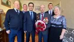 Ветерана Великой Отечественной войны Соколова Анатолия Михайловича поздравили с 96-летием