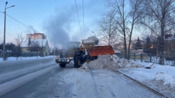 За первую неделю января с улиц Альметьевска вывезли более 14 тыс. кубов снега
