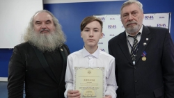 Ученик СОШ №3 стал победителем Всероссийского конкурса «Первые шаги в науке»!